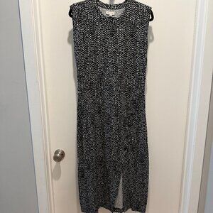 Grey State Chiara midi dress - black and white - size L